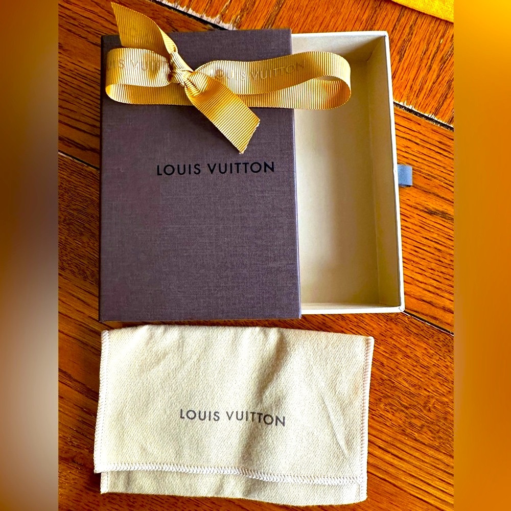 Authentic Louis Vuitton Empty Gift Box, Ribbon & Dustbag For Jewelry VGUC